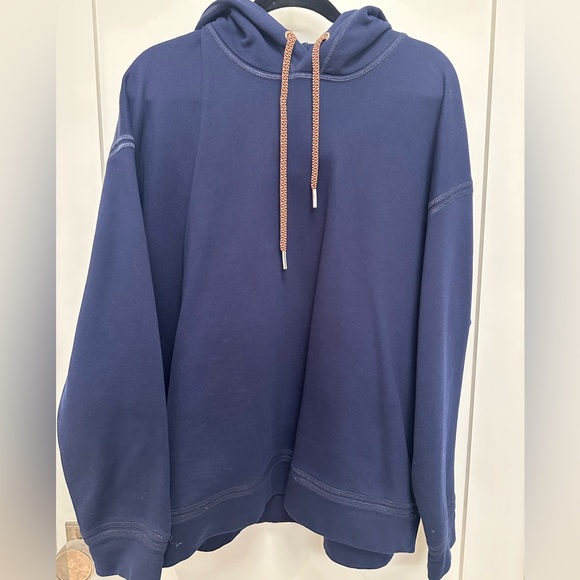 Jil Sander Navy Blue Hoodie